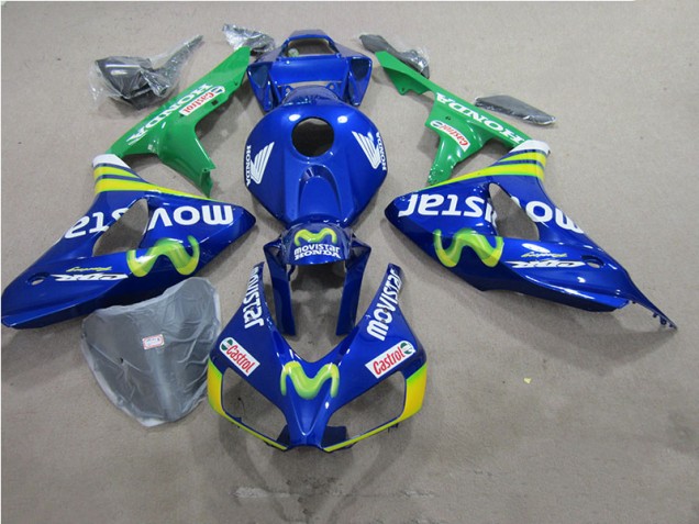 Carenado Moto CBR 1000 RR 2006-2007 - Azul Movistar Castrol Carenado Moto CBR 1000 RR 2006-2007 - Azul Movistar Castrol