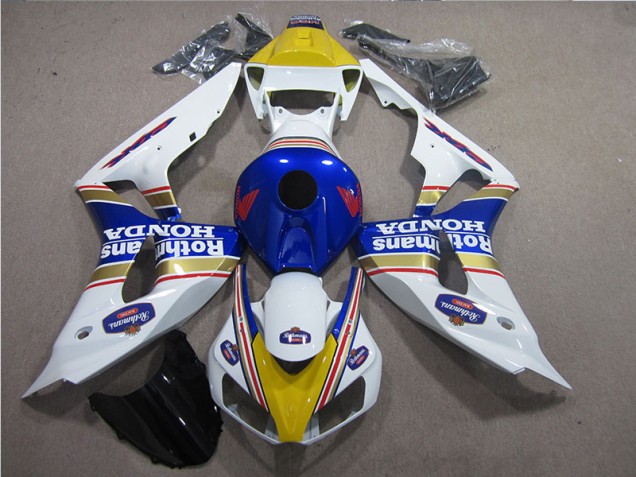 Carenado Moto CBR 1000 RR 2006-2007 - Blanco Azul Rothmans Carenado Moto CBR 1000 RR 2006-2007 - Blanco Azul Rothmans