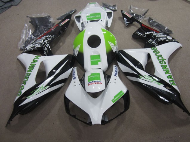 Carenado Moto CBR 1000 RR 2006-2007 - Blanco Verde Hannspree Carenado Moto CBR 1000 RR 2006-2007 - Blanco Verde Hannspree