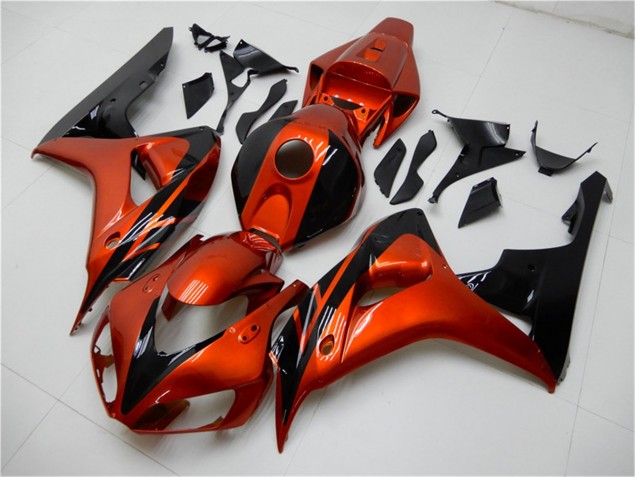 Carenado Moto CBR 1000 RR 2006-2007 - Naranja Negro Carenado Moto CBR 1000 RR 2006-2007 - Naranja Negro