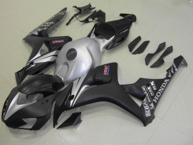 Carenado Moto CBR 1000 RR 2006-2007 - Negro Mate Plata