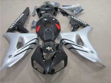 Carenado Moto CBR 1000 RR 2006-2007 - Negro Plata Rojo Calcomanía