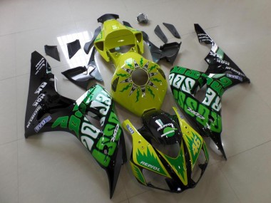 Carenado Moto CBR 1000 RR 2006-2007 - Verde Amarillo Rossi