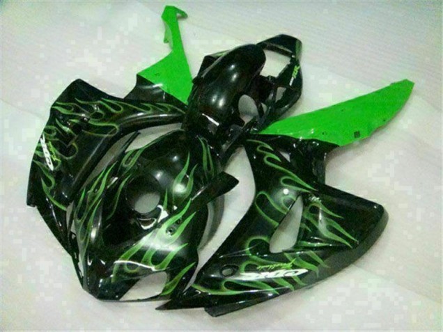 Carenado Moto CBR 1000 RR 2006-2007 - Verde Llama Negro Carenado Moto CBR 1000 RR 2006-2007 - Verde Llama Negro