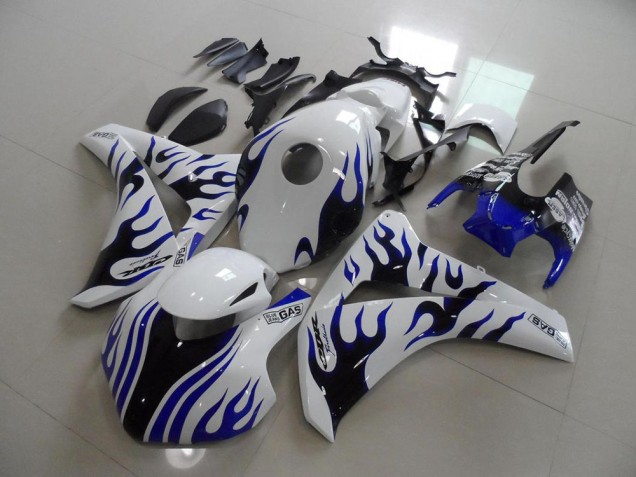 Carenado Moto CBR 1000 RR 2008-2011 - Azul Negro Llama Carrera Carenado Moto CBR 1000 RR 2008-2011 - Azul Negro Llama Carrera