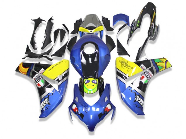 Carenado Moto CBR 1000 RR 2008-2011 - Azul Tiburón Carenado Moto CBR 1000 RR 2008-2011 - Azul Tiburón