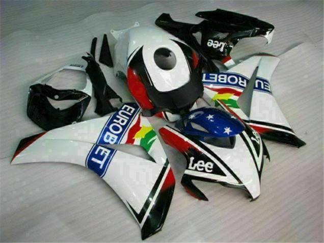 Carenado Moto CBR 1000 RR 2008-2011 - Blanco Azul Rojo Eurobet Lee Carenado Moto CBR 1000 RR 2008-2011 - Blanco Azul Rojo Eurobet Lee