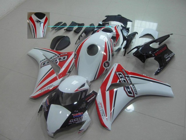 Carenado Moto CBR 1000 RR 2008-2011 - Blanco Rojo Rsd Carenado Moto CBR 1000 RR 2008-2011 - Blanco Rojo Rsd