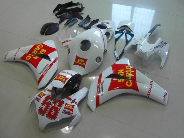 Carenado Moto CBR 1000 RR 2008-2011 - Blanco San Carlo Carenado Moto CBR 1000 RR 2008-2011 - Blanco San Carlo