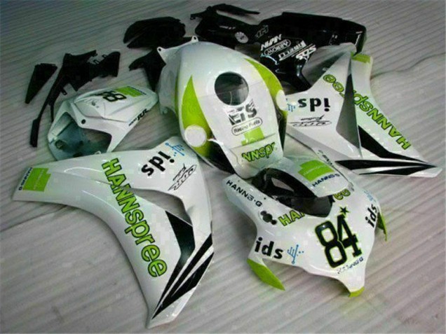 Carenado Moto CBR 1000 RR 2008-2011 - Blanco Verde Hannspree 84