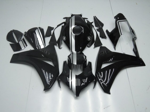 Carenado Moto CBR 1000 RR 2008-2011 - Brillante Negro con Plata Raya Carenado Moto CBR 1000 RR 2008-2011 - Brillante Negro con Plata Raya