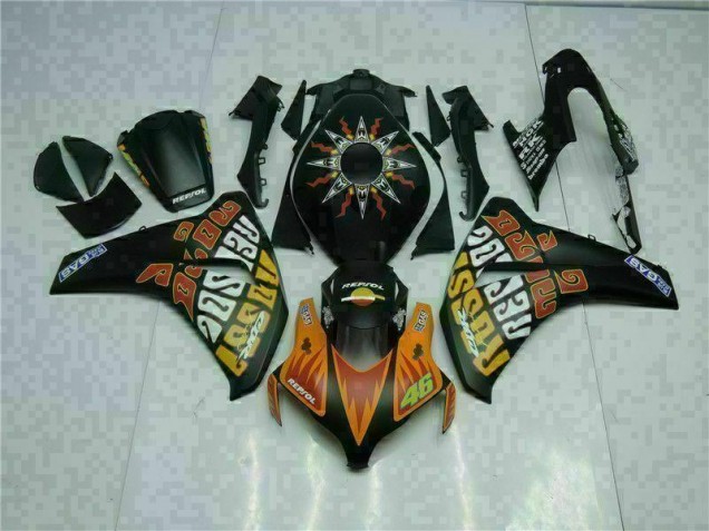 Carenado Moto CBR 1000 RR 2008-2011 - Naranja Negro Carenado Moto CBR 1000 RR 2008-2011 - Naranja Negro
