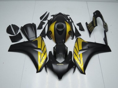 Carenado Moto CBR 1000 RR 2008-2011 - Negro Mate & Oro