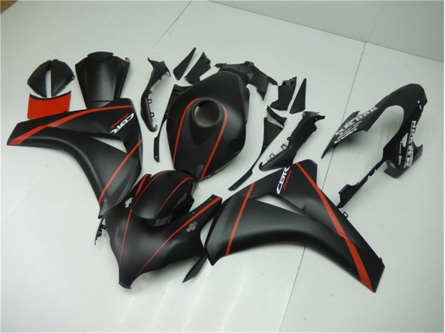 Carenado Moto CBR 1000 RR 2008-2011 - Negro Mate Rojo Carenado Moto CBR 1000 RR 2008-2011 - Negro Mate Rojo