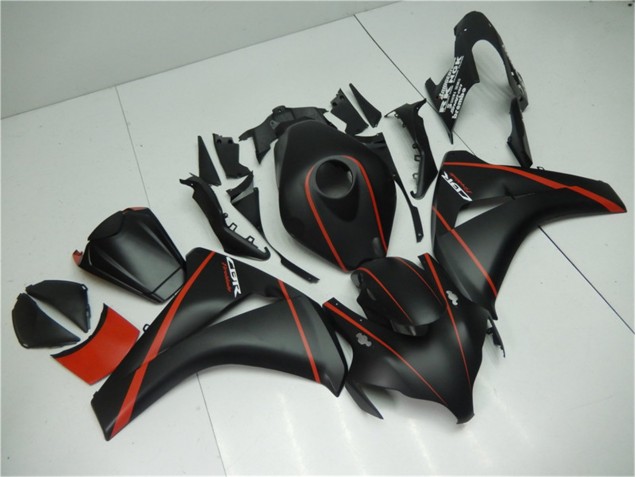 Carenado Moto CBR 1000 RR 2008-2011 - Negro Mate Rojo Carenado Moto CBR 1000 RR 2008-2011 - Negro Mate Rojo