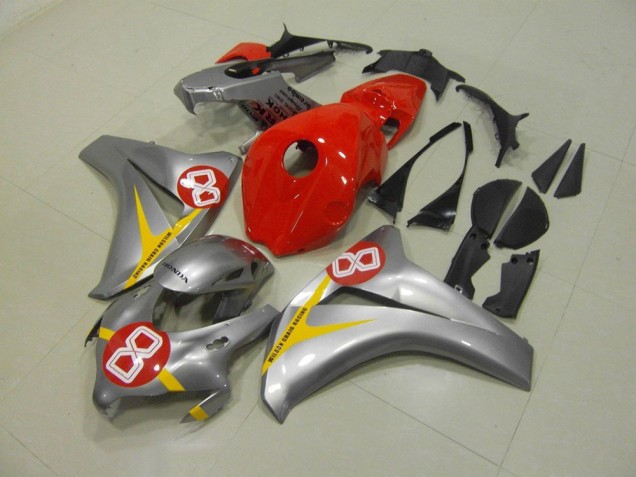 Carenado Moto CBR 1000 RR 2008-2011 - Plata Rojo 8 Carenado Moto CBR 1000 RR 2008-2011 - Plata Rojo 8