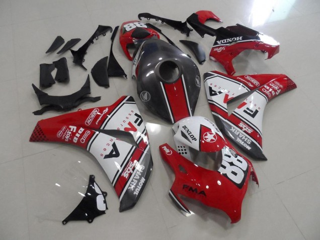 Carenado Moto CBR 1000 RR 2008-2011 - Rojo & Gris Fma Carenado Moto CBR 1000 RR 2008-2011 - Rojo & Gris Fma