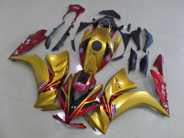 Carenado Moto CBR 1000 RR 2012-2016 - Oro & Oscuro Rojo Carenado Moto CBR 1000 RR 2012-2016 - Oro & Oscuro Rojo