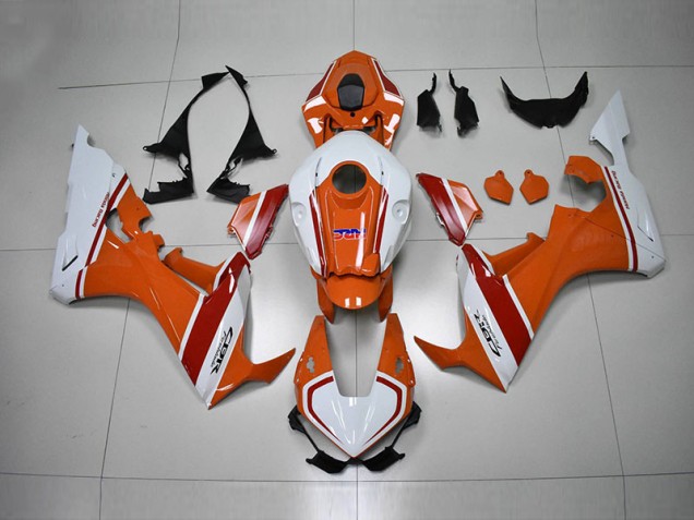 Carenado Moto CBR 1000 RR 2017-2023 - Naranja Blanco HRC Carenado Moto CBR 1000 RR 2017-2023 - Naranja Blanco HRC