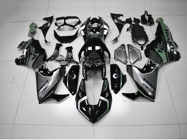 Carenado Moto CBR 1000 RR 2017-2023 - Negro Plata HRC Carenado Moto CBR 1000 RR 2017-2023 - Negro Plata HRC
