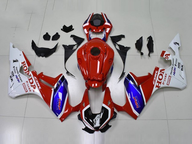 Carenado Moto CBR 1000 RR 2017-2023 - Rojo Azul HRC Carenado Moto CBR 1000 RR 2017-2023 - Rojo Azul HRC