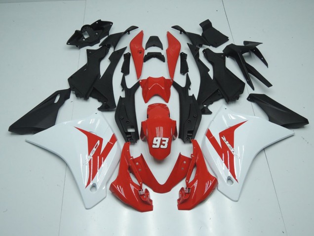 Carenado Moto CBR 125 R 2011-2013 - Rojo Blanco 93 Carenado Moto CBR 125 R 2011-2013 - Rojo Blanco 93