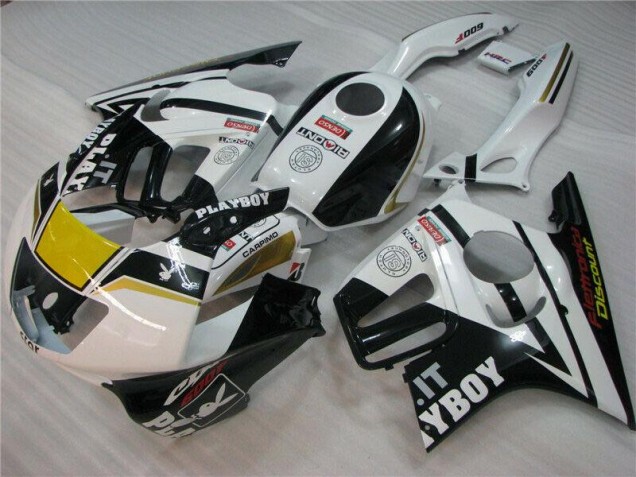 Carenado Moto CBR 600 F3 1995-1998 - Blanco Negro Playboy Carenado Moto CBR 600 F3 1995-1998 - Blanco Negro Playboy
