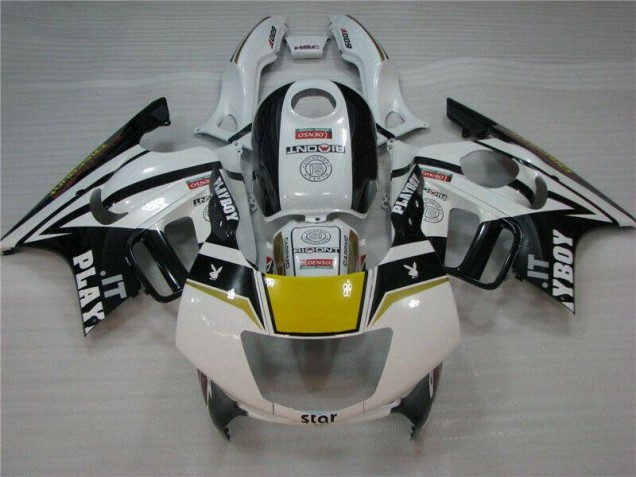 Carenado Moto CBR 600 F3 1995-1998 - Blanco Negro Playboy Carenado Moto CBR 600 F3 1995-1998 - Blanco Negro Playboy