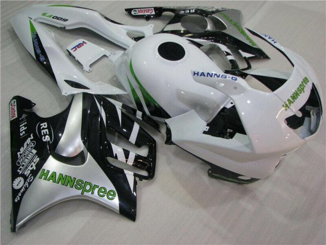 Carenado Moto CBR 600 F3 1995-1998 - Blanco Verde Hannspree Carenado Moto CBR 600 F3 1995-1998 - Blanco Verde Hannspree