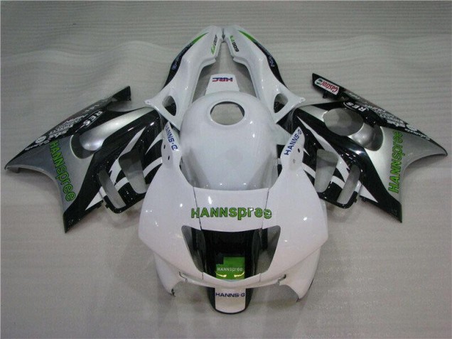 Carenado Moto CBR 600 F3 1995-1998 - Blanco Verde Hannspree Carenado Moto CBR 600 F3 1995-1998 - Blanco Verde Hannspree