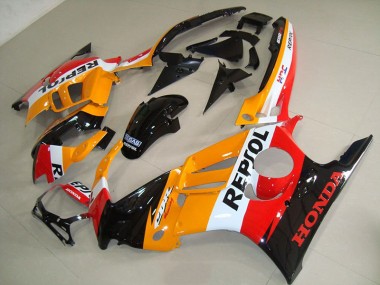 Carenado Moto CBR 600 F3 1995-1998 - Naranja Negro Repsol