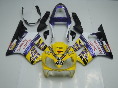 Carenado Moto CBR 600 F4i 2001-2003 - Amarillo Blanco Nastro Azzurro
