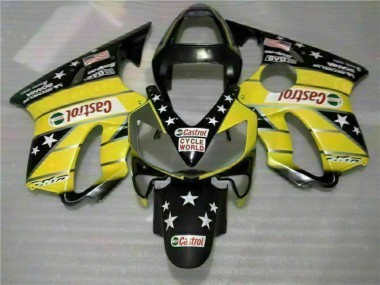 Carenado Moto CBR 600 F4i 2001-2003 - Amarillo Negro Castrol Cycle World