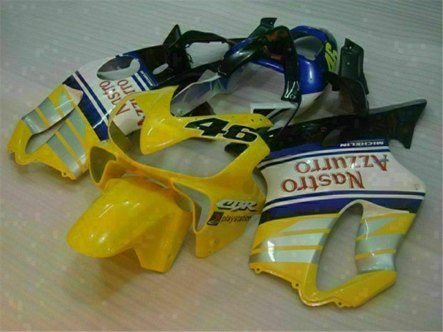Carenado Moto CBR 600 F4i 2001-2003 - Amarillo Plata Nastro Azzurro Carenado Moto CBR 600 F4i 2001-2003 - Amarillo Plata Nastro Azzurro