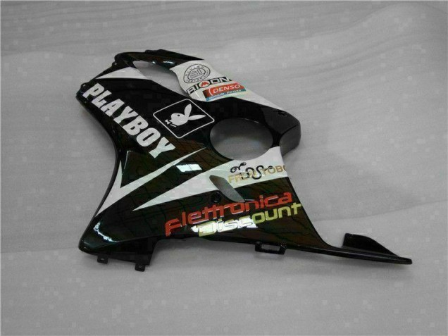 Carenado Moto CBR 600 F4i 2001-2003 - Amarillo Plata Negro Playboy Carenado Moto CBR 600 F4i 2001-2003 - Amarillo Plata Negro Playboy