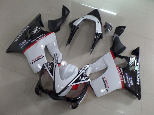 Carenado Moto CBR 600 F4i 2001-2003 - Blanco Negro Carrera Lee Carenado Moto CBR 600 F4i 2001-2003 - Blanco Negro Carrera Lee
