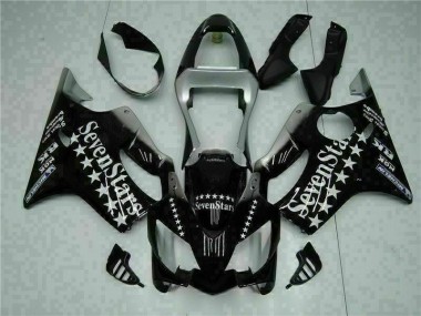 Carenado Moto CBR 600 F4i 2001-2003 - Negro Blanco SevenStarss
