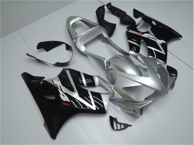 Carenado Moto CBR 600 F4i 2001-2003 - Plata Negro Carenado Moto CBR 600 F4i 2001-2003 - Plata Negro