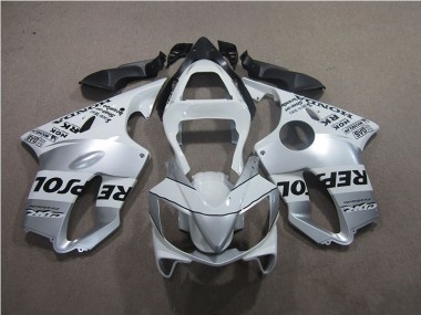 Carenado Moto CBR 600 F4i 2001-2003 - Plata Repsol