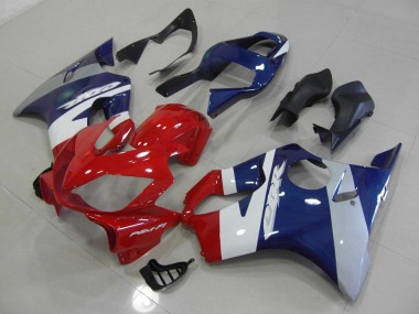 Carenado Moto CBR 600 F4i 2001-2003 - Rojo Azul Plata