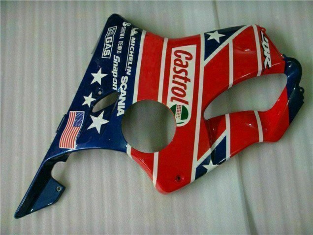Carenado Moto CBR 600 F4i 2001-2003 - Rojo Blanco Azul Castrol Cycle World Carenado Moto CBR 600 F4i 2001-2003 - Rojo Blanco Azul Castrol Cycle World
