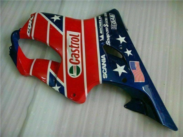 Carenado Moto CBR 600 F4i 2001-2003 - Rojo Blanco Azul Castrol Cycle World Carenado Moto CBR 600 F4i 2001-2003 - Rojo Blanco Azul Castrol Cycle World