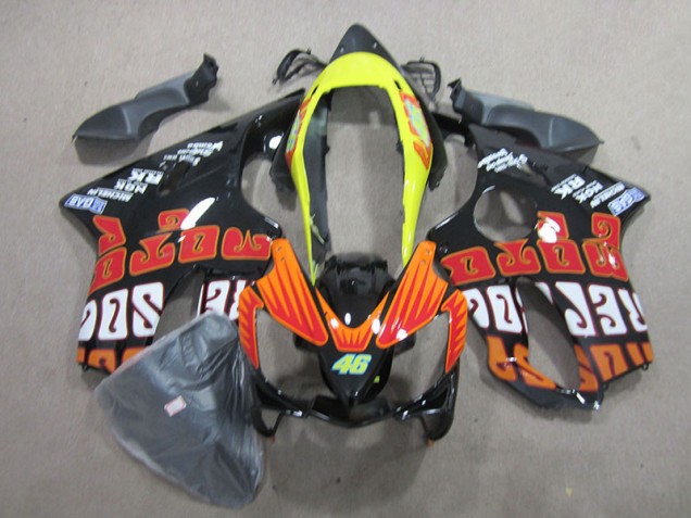 Carenado Moto CBR 600 F4i 2004-2007 - Negro Rojo 46