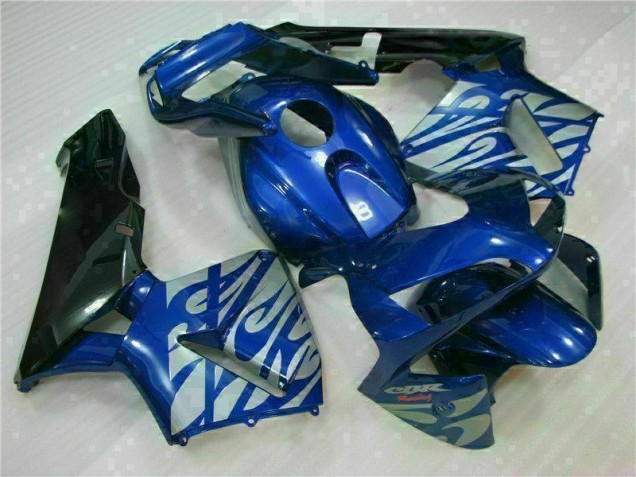 Carenado Moto CBR 600 RR 2003-2004 - Azul con Plata Llama Carenado Moto CBR 600 RR 2003-2004 - Azul con Plata Llama