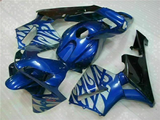 Carenado Moto CBR 600 RR 2003-2004 - Azul con Plata Llama Carenado Moto CBR 600 RR 2003-2004 - Azul con Plata Llama
