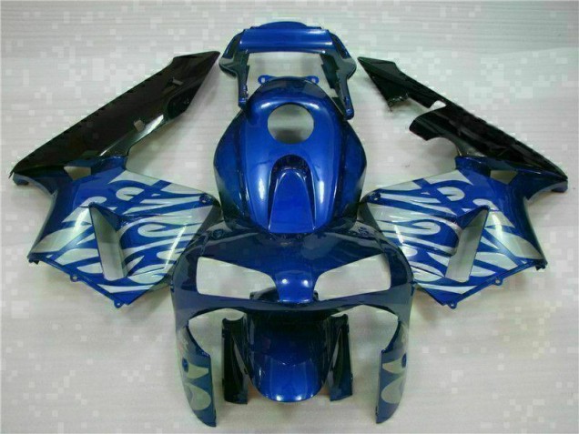 Carenado Moto CBR 600 RR 2003-2004 - Azul con Plata Llama Carenado Moto CBR 600 RR 2003-2004 - Azul con Plata Llama