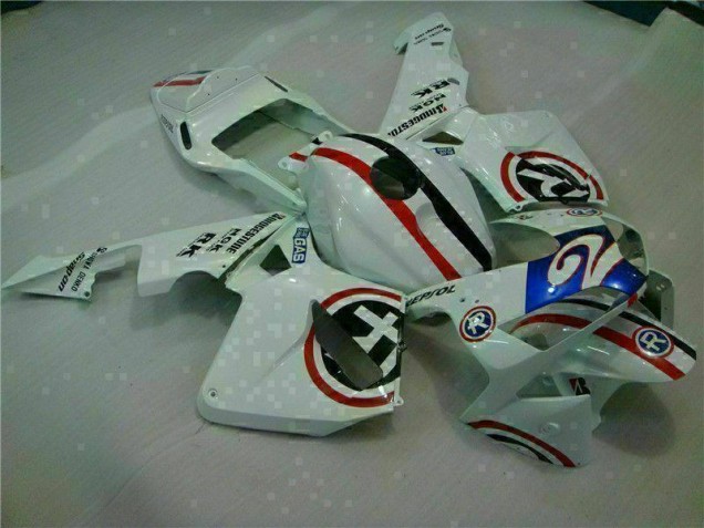 Carenado Moto CBR 600 RR 2003-2004 - Blanco Azul R 2 Carenado Moto CBR 600 RR 2003-2004 - Blanco Azul R 2