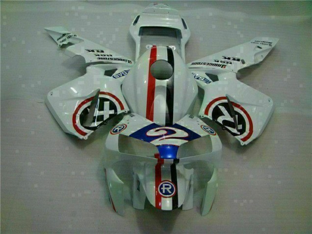 Carenado Moto CBR 600 RR 2003-2004 - Blanco Azul R 2 Carenado Moto CBR 600 RR 2003-2004 - Blanco Azul R 2