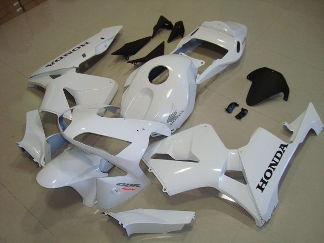 Carenado Moto CBR 600 RR 2003-2004 - Blanco Negro Calcomanía Carenado Moto CBR 600 RR 2003-2004 - Blanco Negro Calcomanía