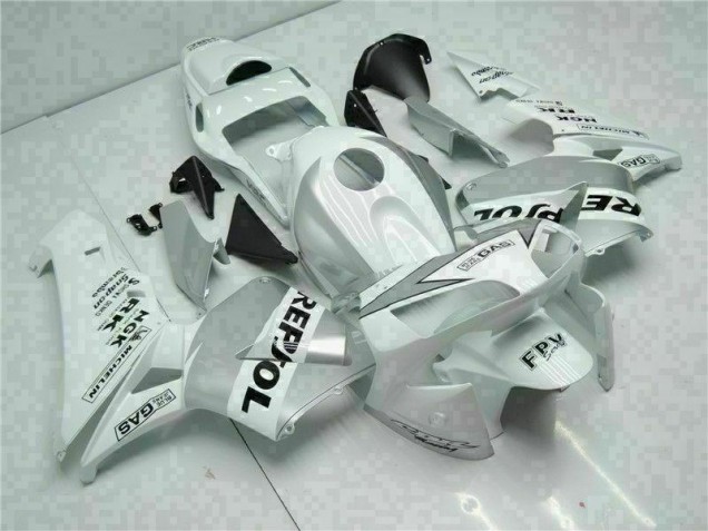 Carenado Moto CBR 600 RR 2003-2004 - Blanco Plata Repsol Carenado Moto CBR 600 RR 2003-2004 - Blanco Plata Repsol
